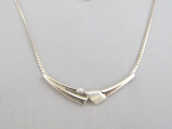 Zilveren Collier met Zirkonia 385-Z