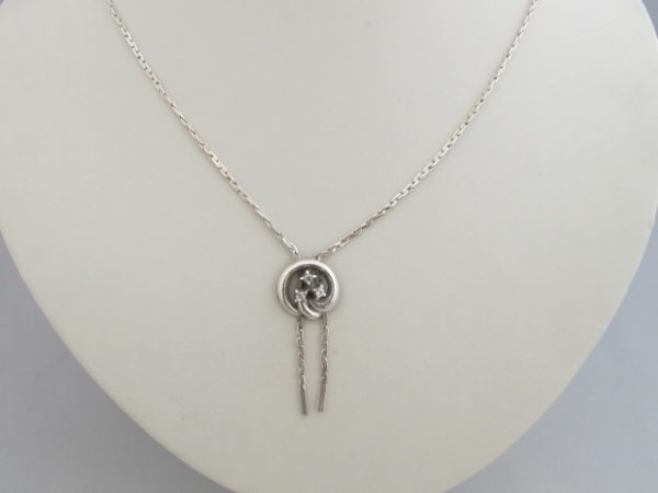 Zilveren Collier met 3 Zirkonias 386-Z