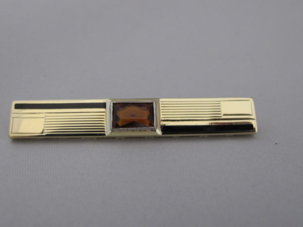 14 Karaat Gouden Broche met Rook kwarts 579-G
