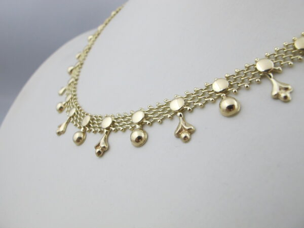 14 karaat antiek gouden collier Ketting. nr 158-G