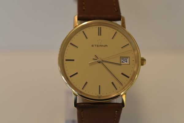 Eterna gouden horloge heren, dresswatch