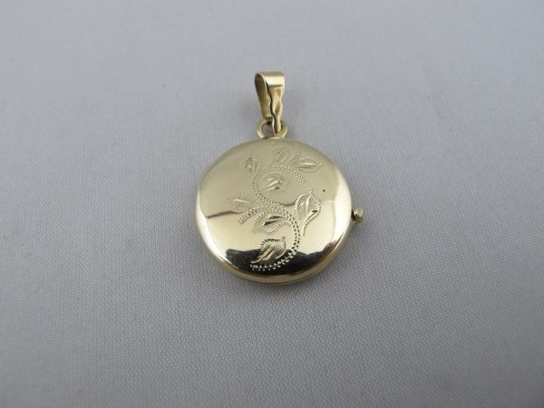 585/14 karaat gouden medaillon hanger 283-G