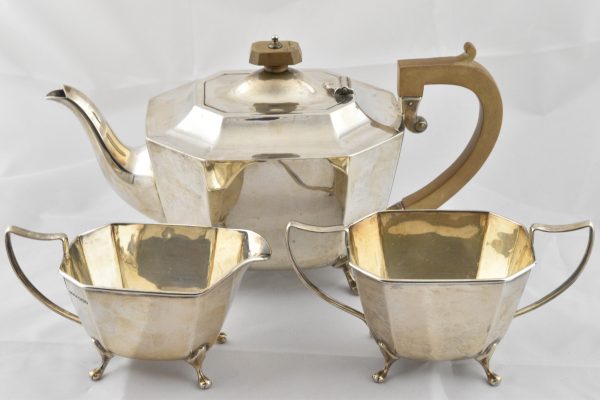 Zilveren Thee Set H F Sheffield 1864