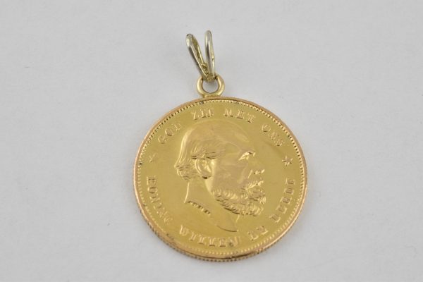 Gouden tientje met hangoogje 1285-G