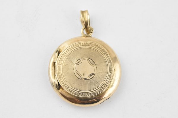 14 karaat gouden medaillon hanger 1536-G