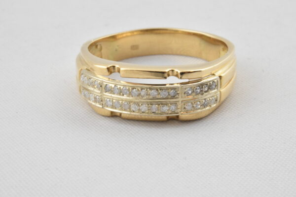 14 karaat gouden Ring met Diamant 1129-G