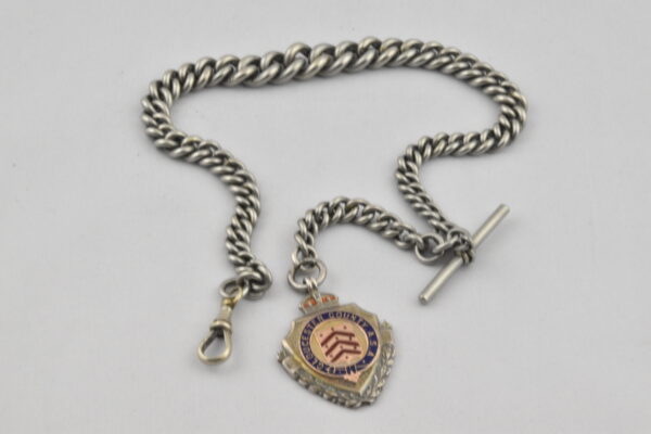 Horlogeketting met Fob Medaille/Hanger Birmingham 106-Z