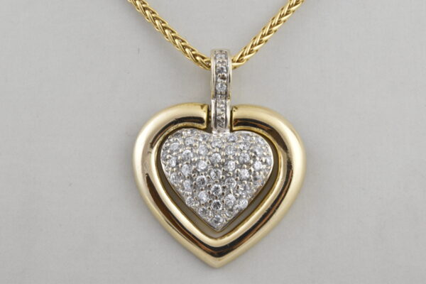 Gouden hanger Hart met Zirkonias 1319-G